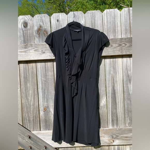 Nanette Lepore Elegant Black Ruffle Dress - Picture 1 of 8